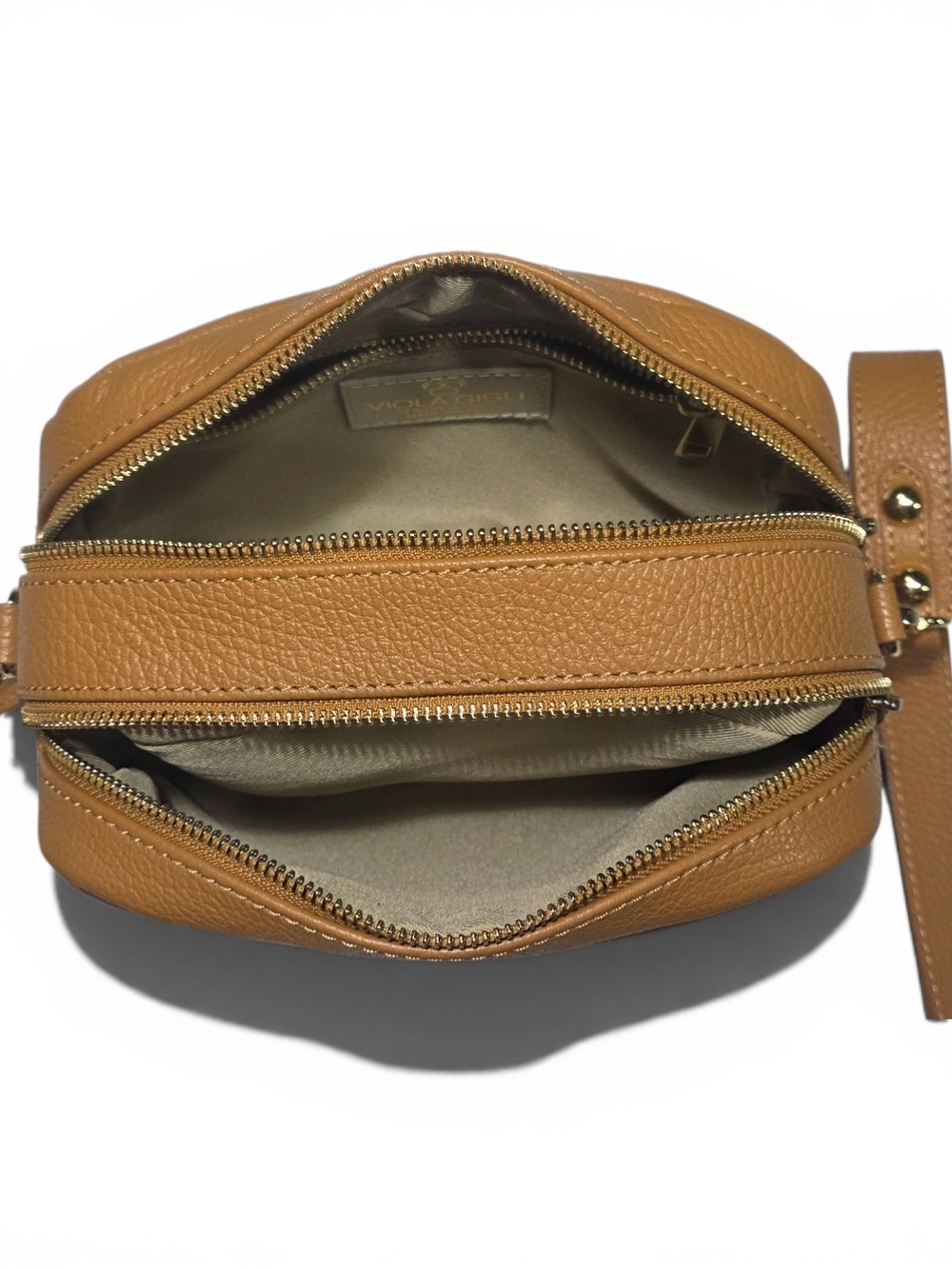 Viola Gigli Genuine Leather Crossbody Bag, Made in Italy, NEW WITHOUT TAG - Picture 10 of 14